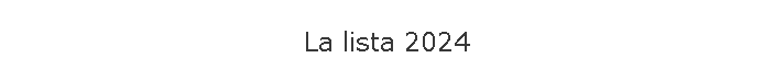 La lista 2024